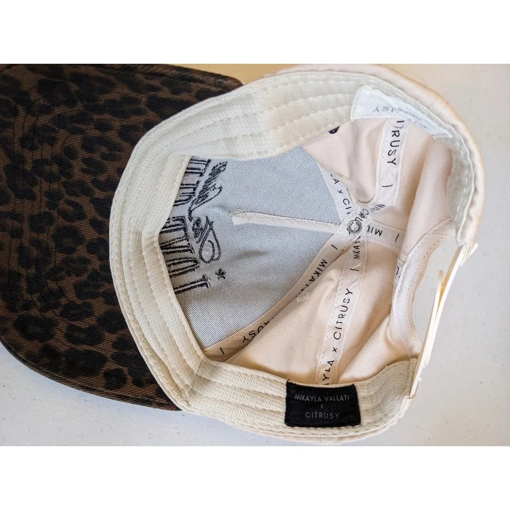 Citrusy x Mikayla Vallati The Leisure Love Club Leopard Print Baseball Cap Hat